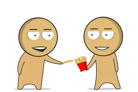 French fries Stock Illustration