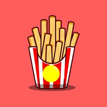 French Fries Stock Illustration