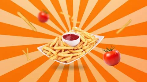 French fries Stock Illustration