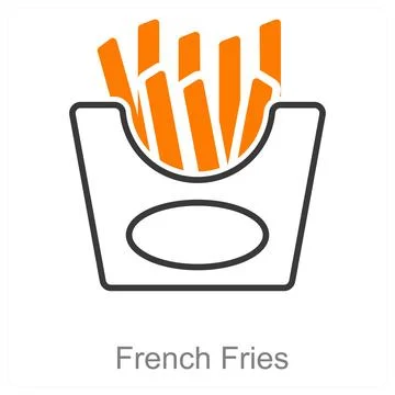 French Fries Stock Illustration