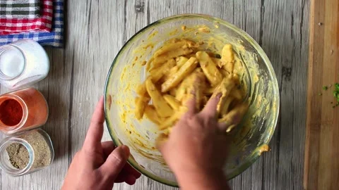 French fries making Stock Footage 282391533