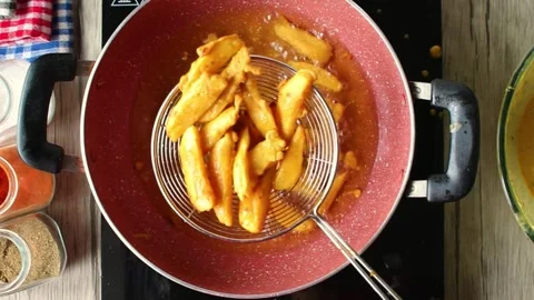 French fries making Stock Footage 282391535
