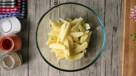 French fries making Stock Footage 282391542