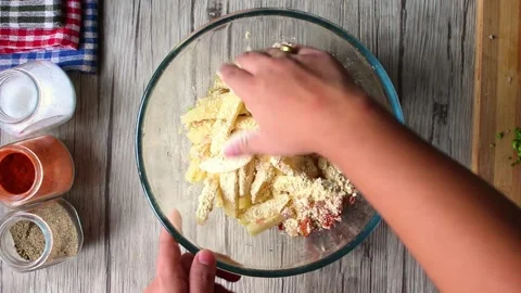 French fries making Stock Footage 282391598