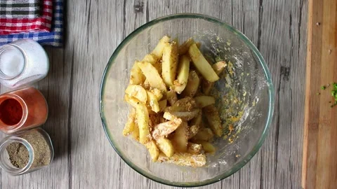 French fries making Stock Footage 282391618
