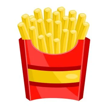 French fries pack Stock Illustration