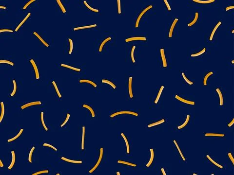 French fries seamless pattern. Fast food, 3D French fries. Deep-fried potat.. Stock Illustration