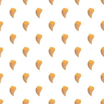 French fries seamless pattern with fast food snack Stock Illustration
