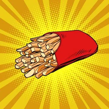 French fries serving Stock Illustration