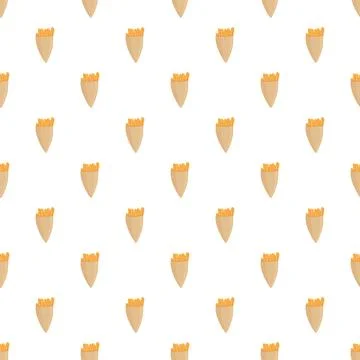 French fries wrapping pattern repeating background design Stockillustratie