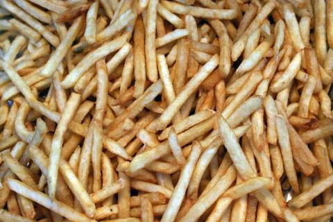 French fry background Stock Photos