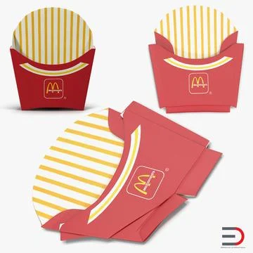 Replica of McDonald's Large French Fries Box