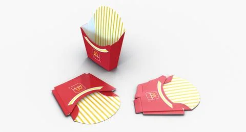 French Fry Boxes McDonalds 3D Models Collection ~ 3D Model #91425506