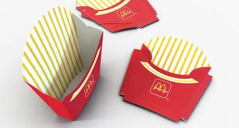 French Fry Boxes McDonalds 3D Models Collection ~ 3D Model #91425506