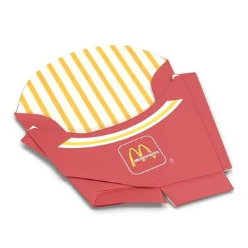 French Fry Boxes McDonalds 3D Models Collection ~ 3D Model #91425506