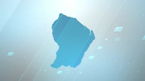 French Guiana Map Background Stock Footage 197945205