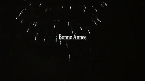 French Happy New Year Stock Footage 24673845