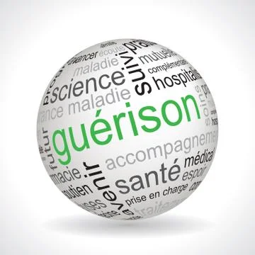 French healing theme sphere Stock Illustration