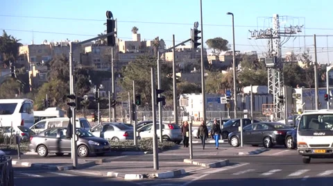 French hill junction jerusalem 스톡 동영상 35169835