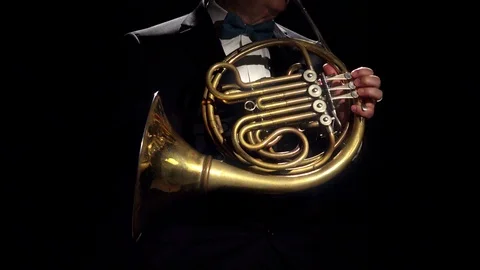 French Horn Video stock 111932500