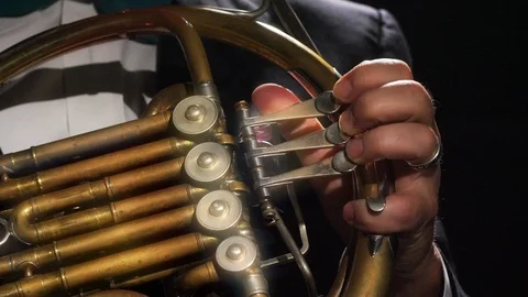 French Horn Player Video stock 111931154