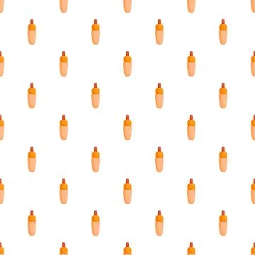 French hot dog seamless pattern repeating fast food snack Stock Illustration