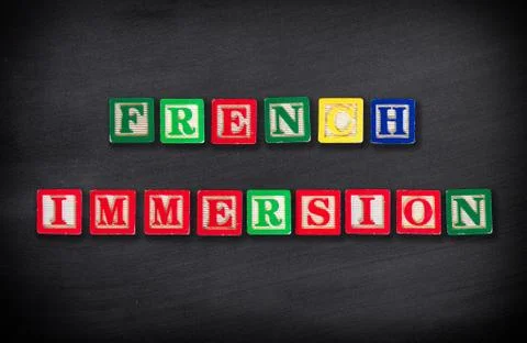 French immersion concept Stock Photos