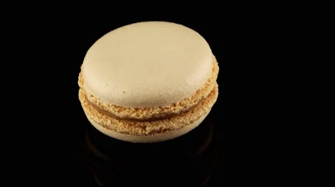 French macaron with coffee flavor Stock Footage 58662185