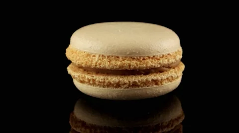 French macaron with coffee flavor Stock Footage 58662246
