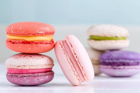French Macaron Stock Photos