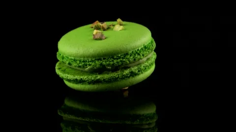 French macaron with pistachio Stock Footage 58663772