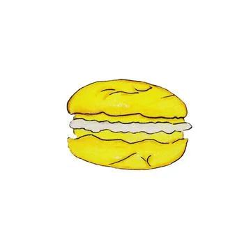 French macaroni cakes Stock Illustration