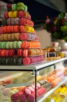 French macarons cakes Foto stock