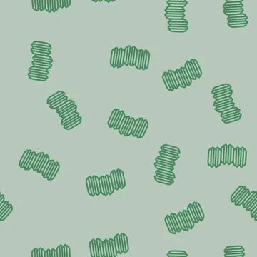 French macarons cooking line vector seamless pattern Illustrazione stock