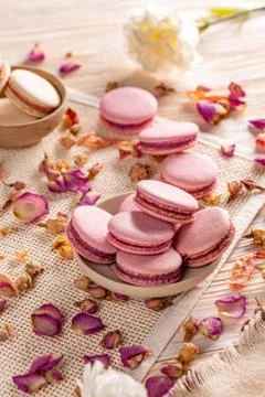 French macarons dessert. Stock Photos