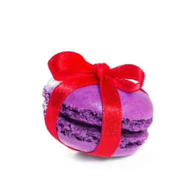 French macarons. isolate on white background Stock Photos