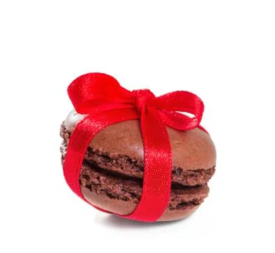 French macarons. isolate on white background Stock Photos