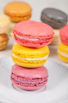 French macarons Stock Photos