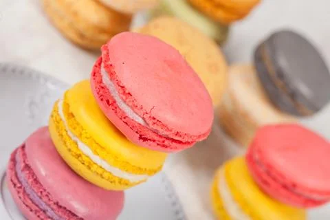 French macarons Stock Photos