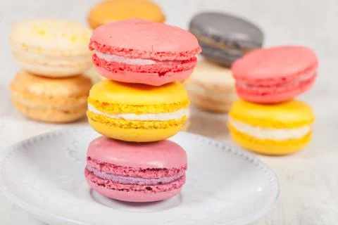 French macarons Stock Photos