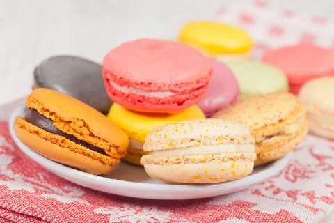 French macarons Stock Photos
