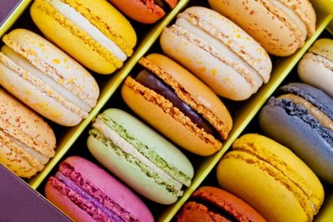 French macarons Stock Photos