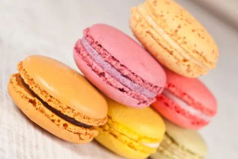 French macarons Stock Photos