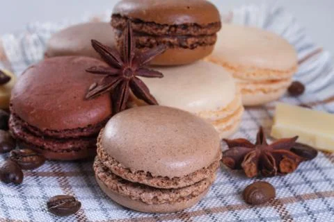 French macarons Stock Photos