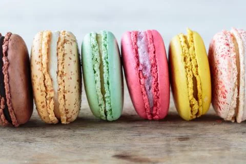 French macarons Stock Photos