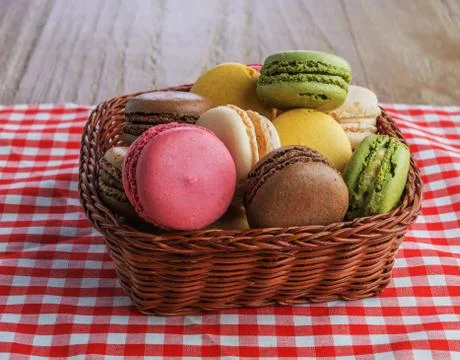 French Macarons Stockfoto's