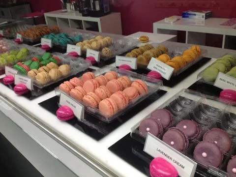 French Macaroons Fotos de archivo