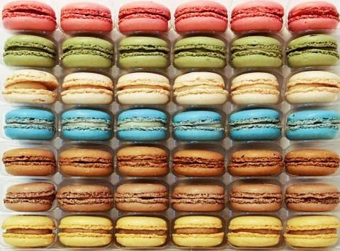 French Macaroons Stock Photos