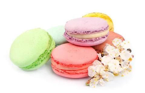 French macaroons . Stock Photos