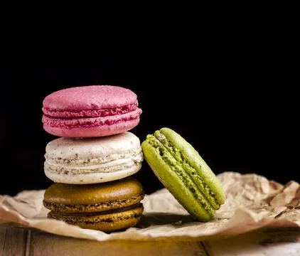 French macaroons Stock Photos